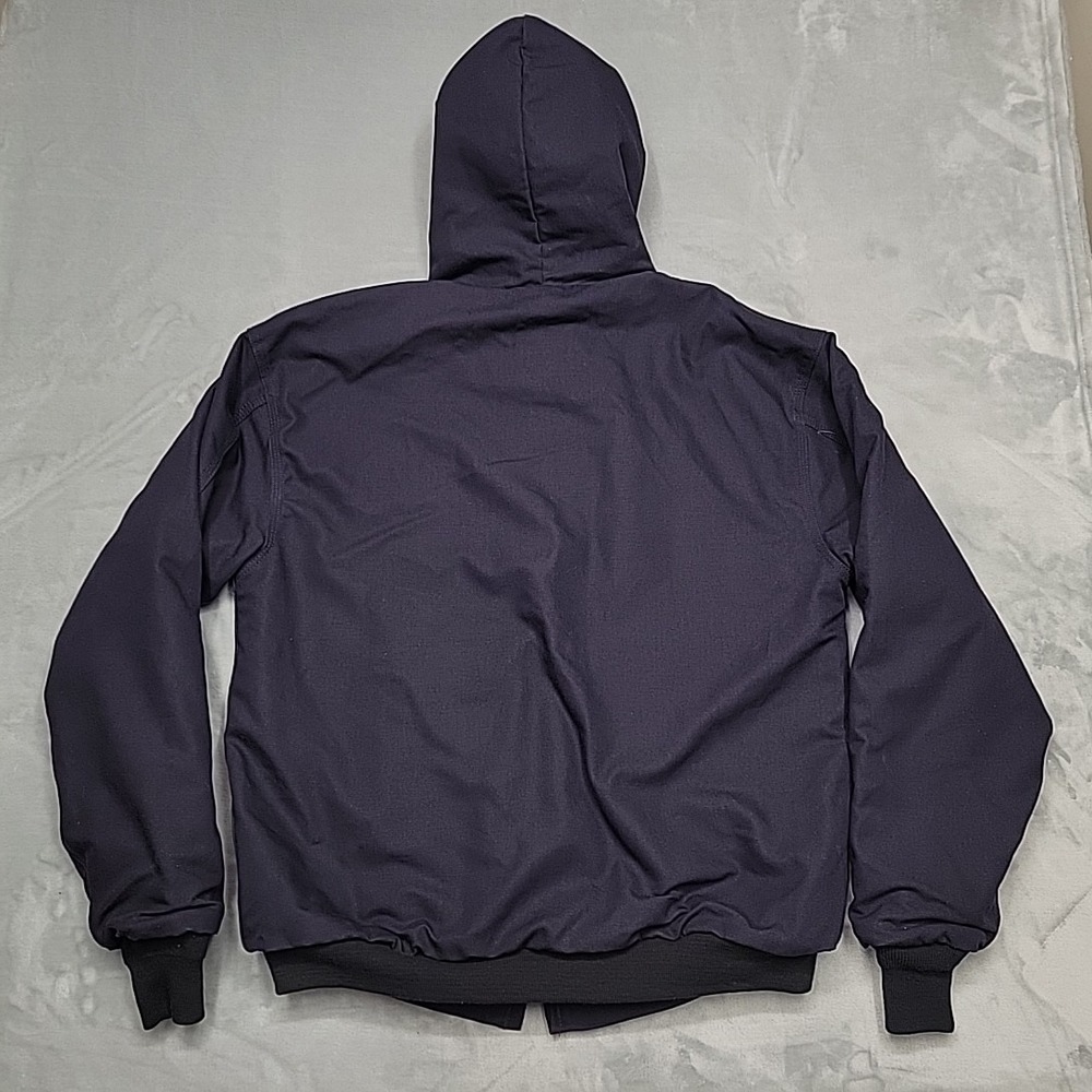 Tyndale Jacket Mens Large Navy Blue FR Flame Resistant Workwear Made In USA - Picture 7 of 8